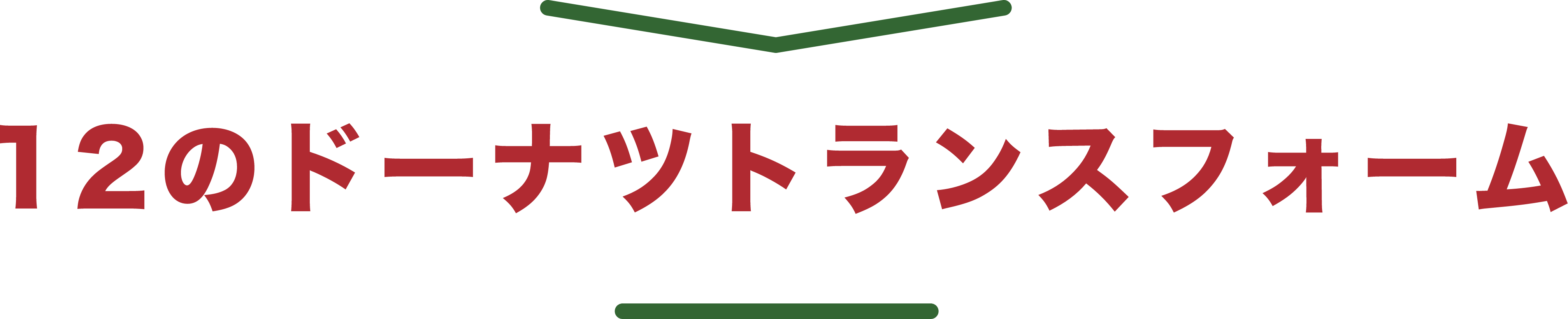 12のドーナツトランスフォーム